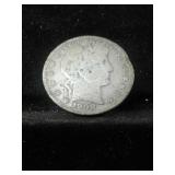 1908-S BARBER SILVER HALF DOLLAR
