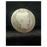 1901-O BARBER SILVER HALF DOLLAR