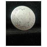 1907-D BARBER SILVER HALF DOLLAR