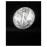 1945-S WALKING LIBERTY SILVER HALF DOLLAR