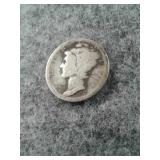 1917 MERCURY SILVER DIME