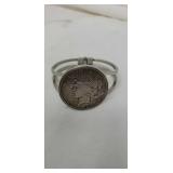1922 silver piece dollar bracelet