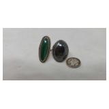 2 rings  Sterling silver