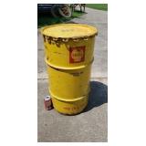 Old 30 gallon Shell Oil  grease barrel