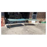 Two folding tables
