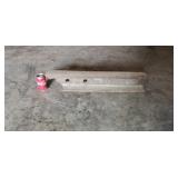 Piece of  Railroad track iron.