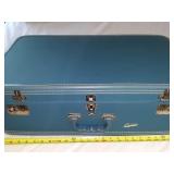 VINTAGE CROWN-PARIS LINED LUGGAGE