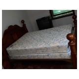 FULL SZ. BURLINGTON SOLID OAK BED