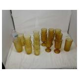 HARVEST GOLD DRINKING GLASSES
