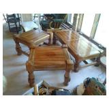 COFFEE TABLE53"L&END TABLES 51"T