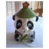 PANDA BEAR COOKIE JAR 10"T