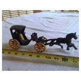 CAST IRON HORSE DRAWN WAGON