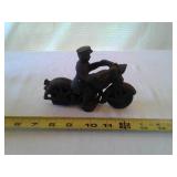 CAST IRON MOTORCYCLIST