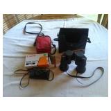 BUSHNELL 10X50 BINOCULARS:CANON CAMERA