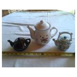 TEA POTS-one damaged