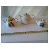 TEA POTS-one damaged