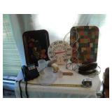 TV TRAYS:THERMOMETER:PHONES