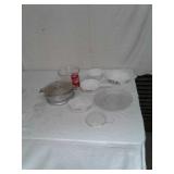 RETRO PYREX BAKING DISH:CORNINGWARE:DIVIDED DISH