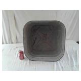 SQUARE GALVANIZED WASH TUB