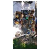 Large group of hardware bolts machine screws