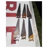 6 + saws Crosscut and rip