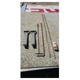 Goldblatt dry wall carrier  brass ground rods.