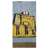 New 3 piece welding clamp set I script