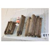 OLD CAST IRON WINDOW WEIGHTS