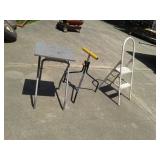 STEP STOOL:ROLLER REST:TABLE