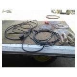 30AMP PLUG:AIR HOSE:OLD PHONES:SAW BLADES