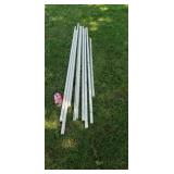 Plastic channel for wire conduit.