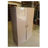 TWO DOOR STEEL WARDROBE/STORAGE CABINET