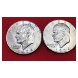 2-1974 Eisenhower Dollars