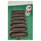 Cast iron Krusty Korn Kob mold