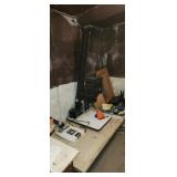 Photography equipment in the developing room.
