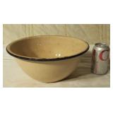Heavy duty metal enamel covered bowl