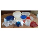 Plastic containers including Tupperware and