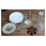 Edge Malkin Chang hand painted vintage plates,