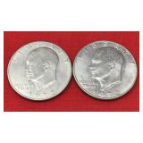 2-1972D  Eisenhower Dollars