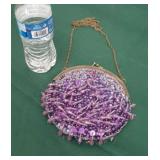 Vintage silk beaded purse