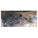 Large electric motor roll offense wire old weed