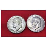 2-1974 Eisenhower Dollars
