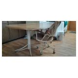 40 x 59 x 27 kitchen table w/4 chairs, metal