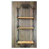 3 Tier Wooden / Iron Shelf
