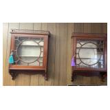 Knickknack Shelf /cabinet one glass broke