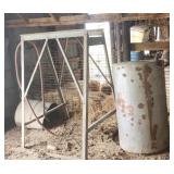 300 gal over head fuel  tank on stand good shape