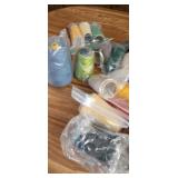 Table of thread, including zippers and more