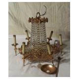 Antique hanging Chandelier, 6 lights