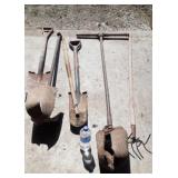 Yard tools, post hole digger and more