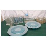 Pyrex baking dish, glasses and more